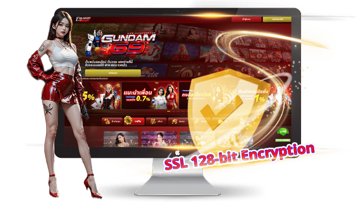 การเข้ารหัสข้อมูลระดับโลก SSL 128 bit Encryption ปกป้องทุกการเคลื่อนไหว