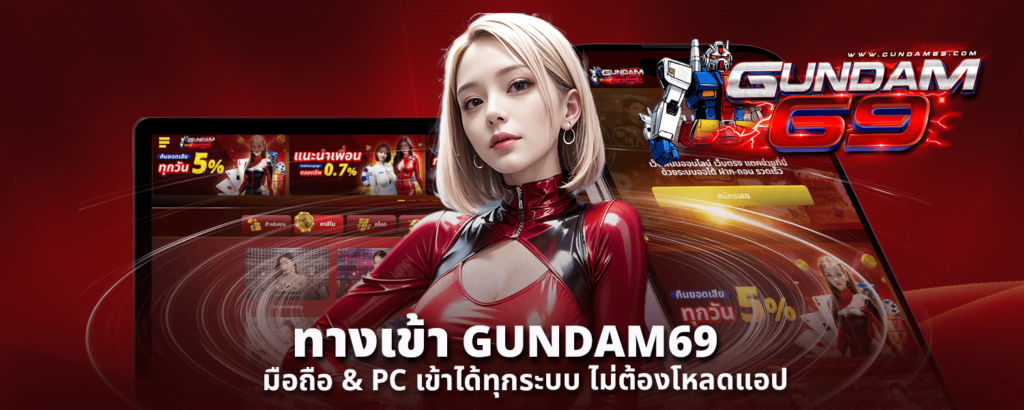 ทางเข้า GUNDAM69 มือถือ PC เข้าได้ทุกระบบ ไม่ต้องโหลดแอป